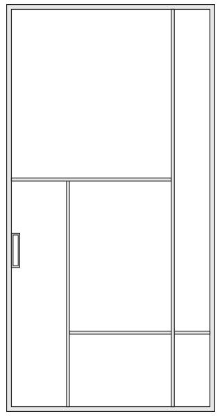 Decorative crosspieces Vega door schema