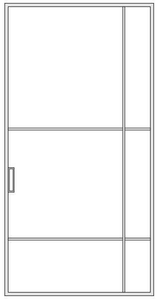 Decorative crosspieces Crux door schema