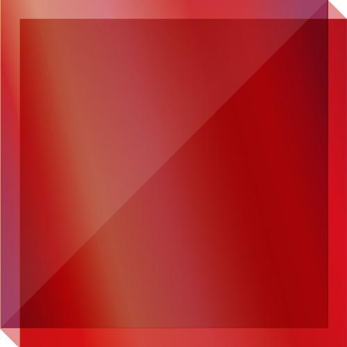 Ruby red prozirno staklo u boji uzorak