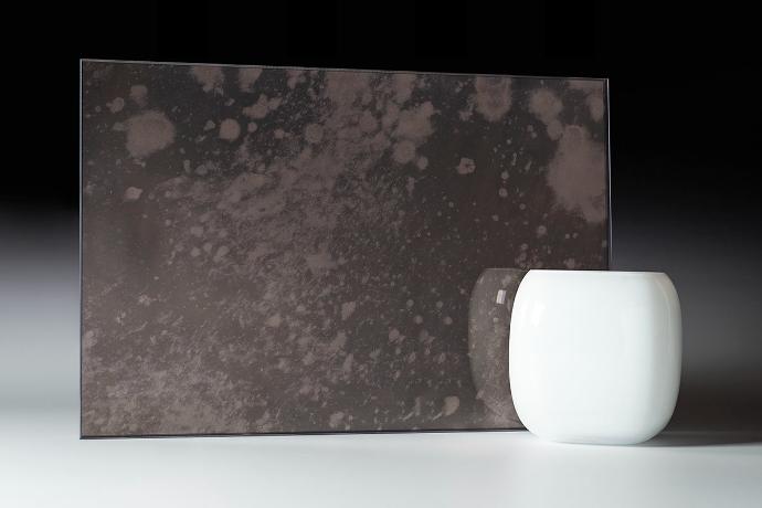 Silver Smooth Sediment Warm - Antique Mirror - sample