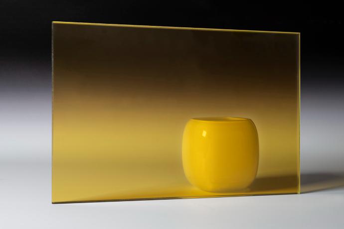 Warm Yellow - Color Transparent Glass - sample 