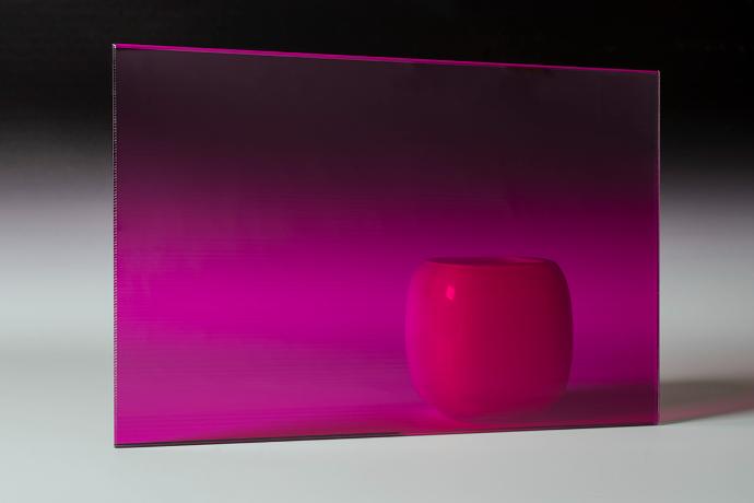 Magenta - Color Transparent Glass - sample
