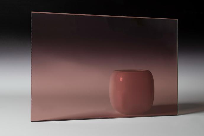 Light Mahogany - Color Transparent Glass - sample