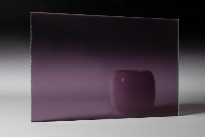 Plum - Color Transparent Glass - sample