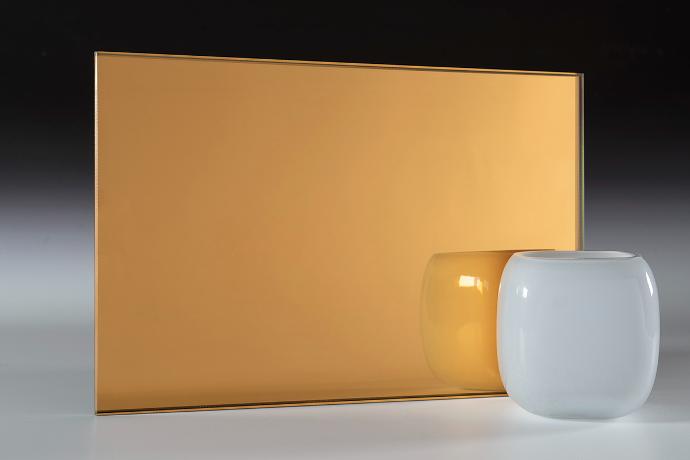 Pastel Orange - Color Laminated Mirrors - sample