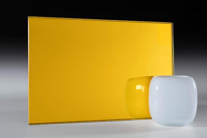 Warm Yellow - Color Laminated Mirrors - sample