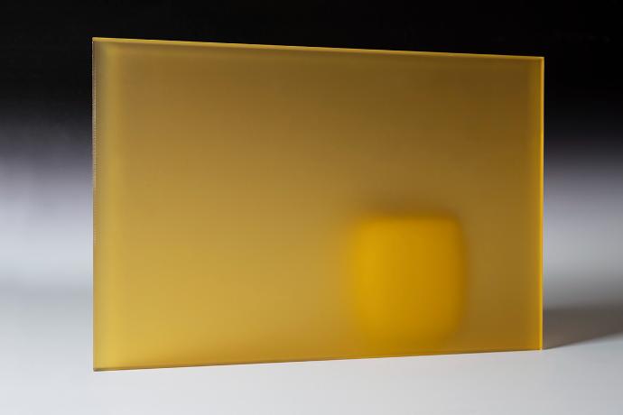 Warm Yellow - Color Laminated Frosted Glass - sample