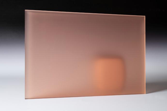 Peach - Color Laminated Frosted Glass - sample