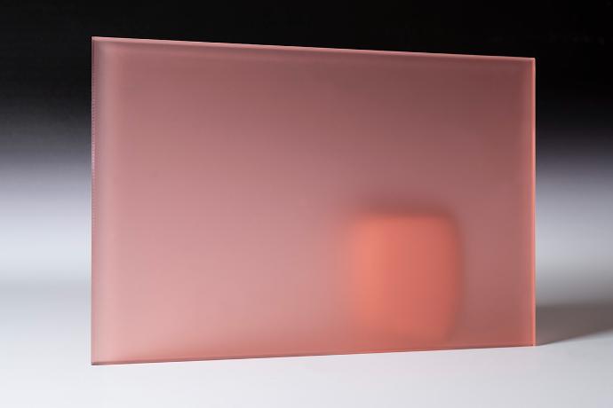 Pink - Color Laminated Frosted Glass - sample 