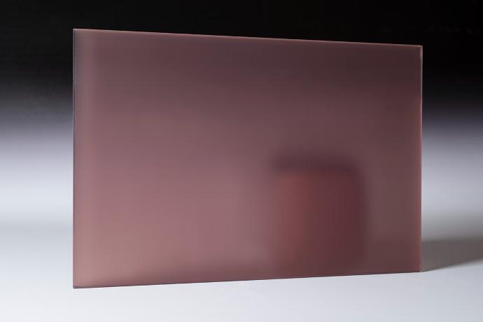 Light Mahogany -Color Laminated Frosted Glass - sample