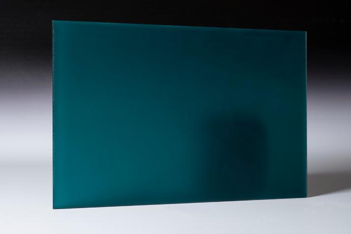 Petrol Green - Color Laminated Frosted Glass - sample