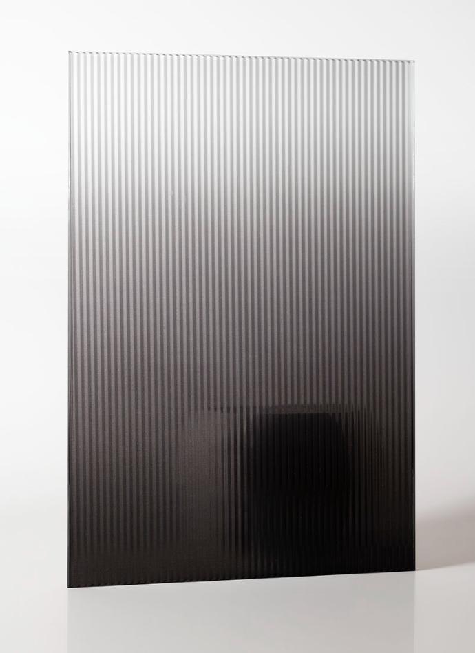 Gray Ombre Mini Ribbed Glass - sample