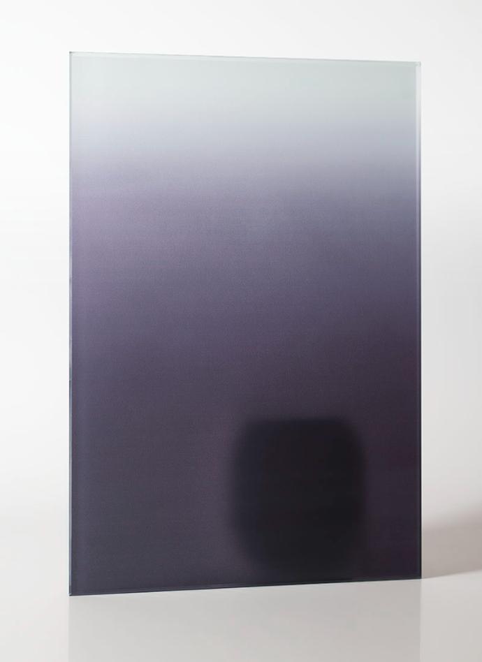 Indigo Ombre Frosted Glass - sample