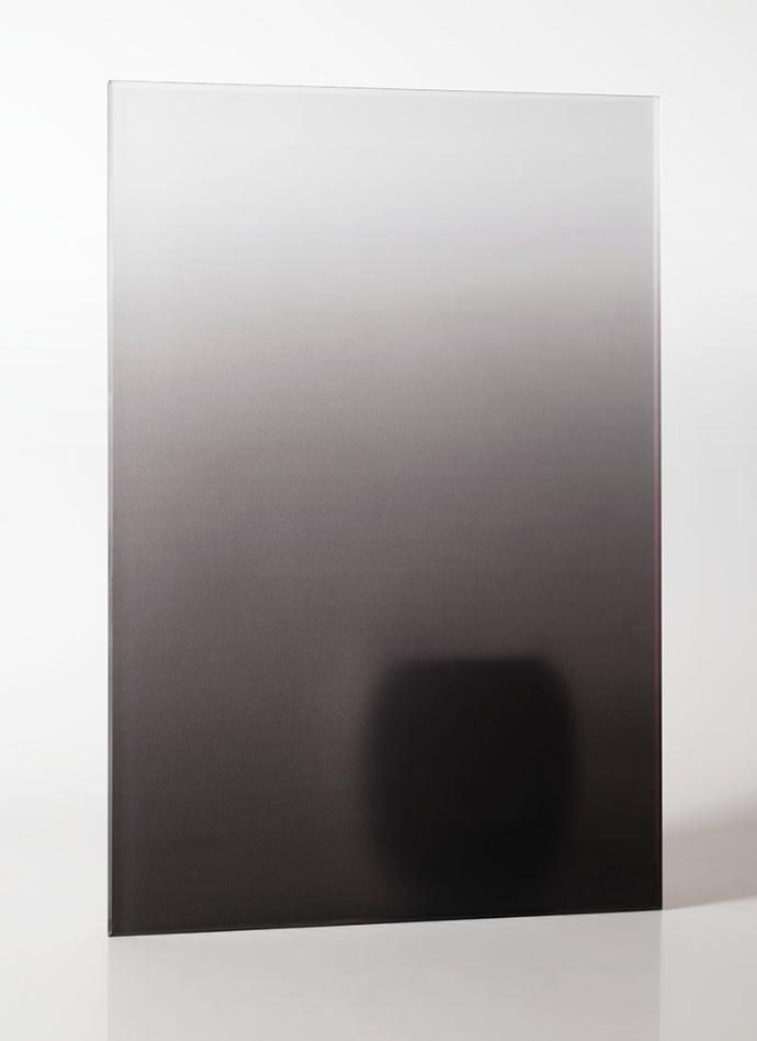 Gray Ombre Frosted Glass - sample