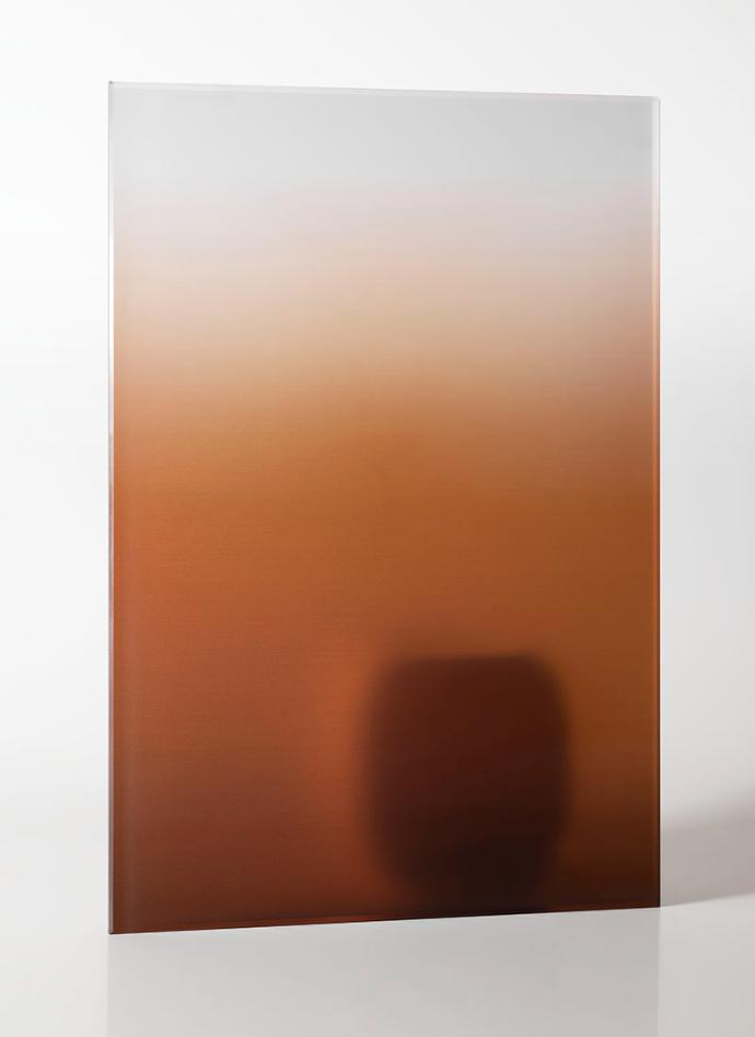 Old Gold Ombre Frosted Glass - sample