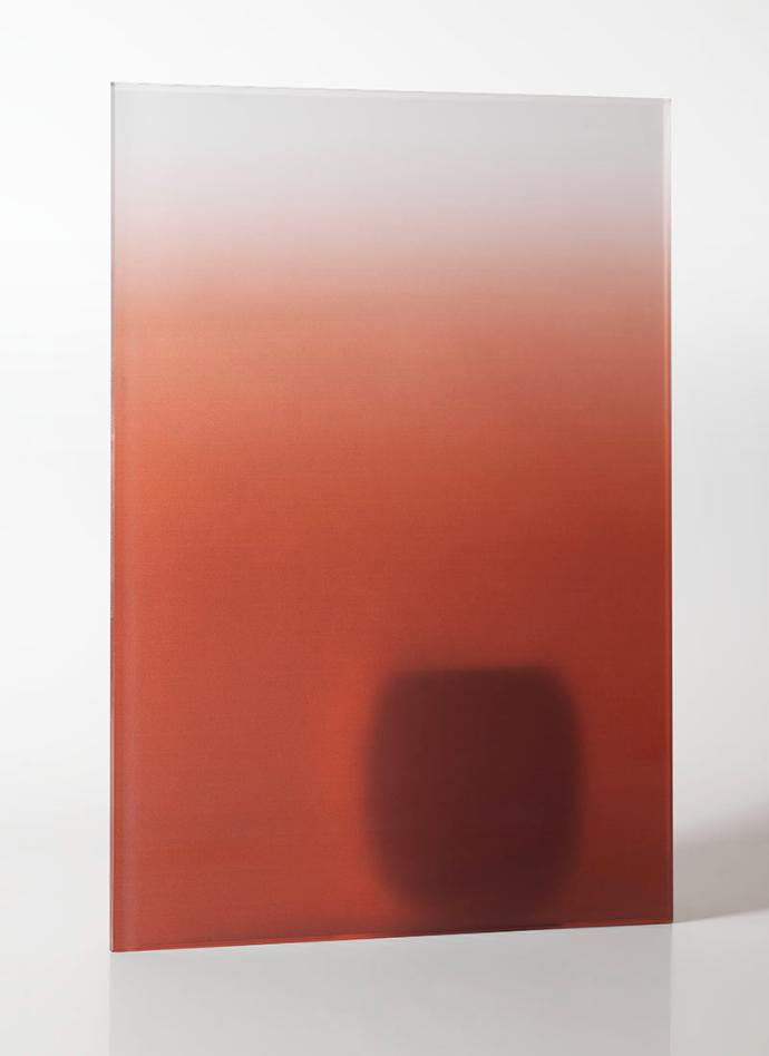 Copper Ombre Frosted Glass- sample