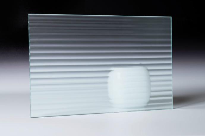 Ribbed glass matte - sample